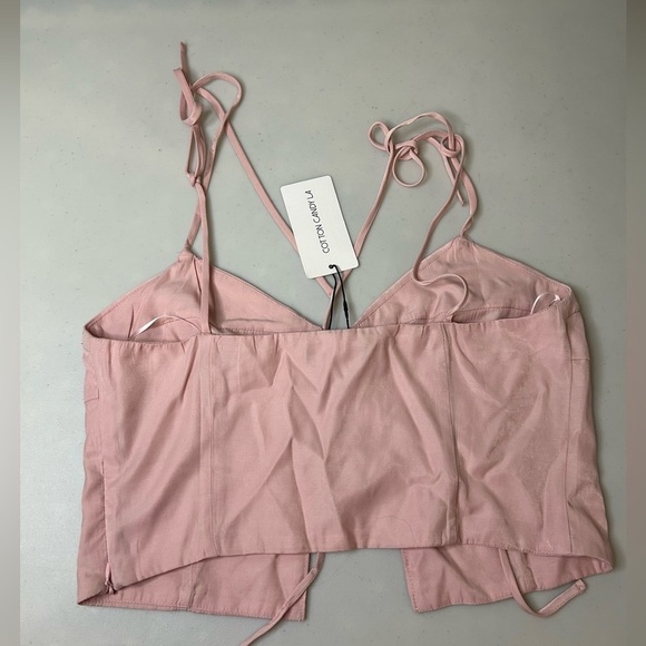 Cotton Candy LA Lace Up Corset Size Large Side Zip NWT - Picture 4 of 6